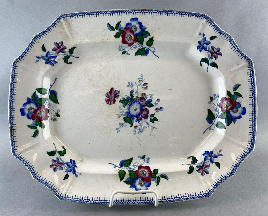 Large Ceramic Floral Serving Platter (1 of 7)