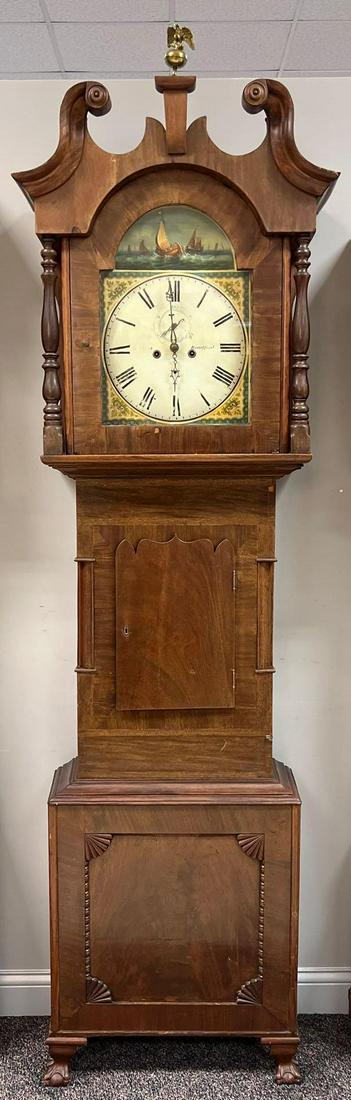 Exceptional Antique Eours Bradford Tall Case Clock (1 of 9)