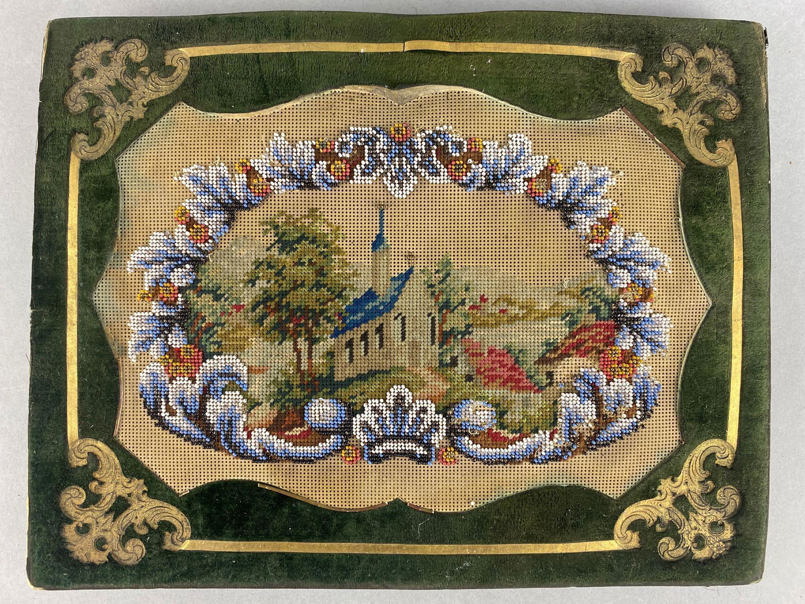 Antique German Autograph Scrapbook-Needlework Cover (1 of 17)