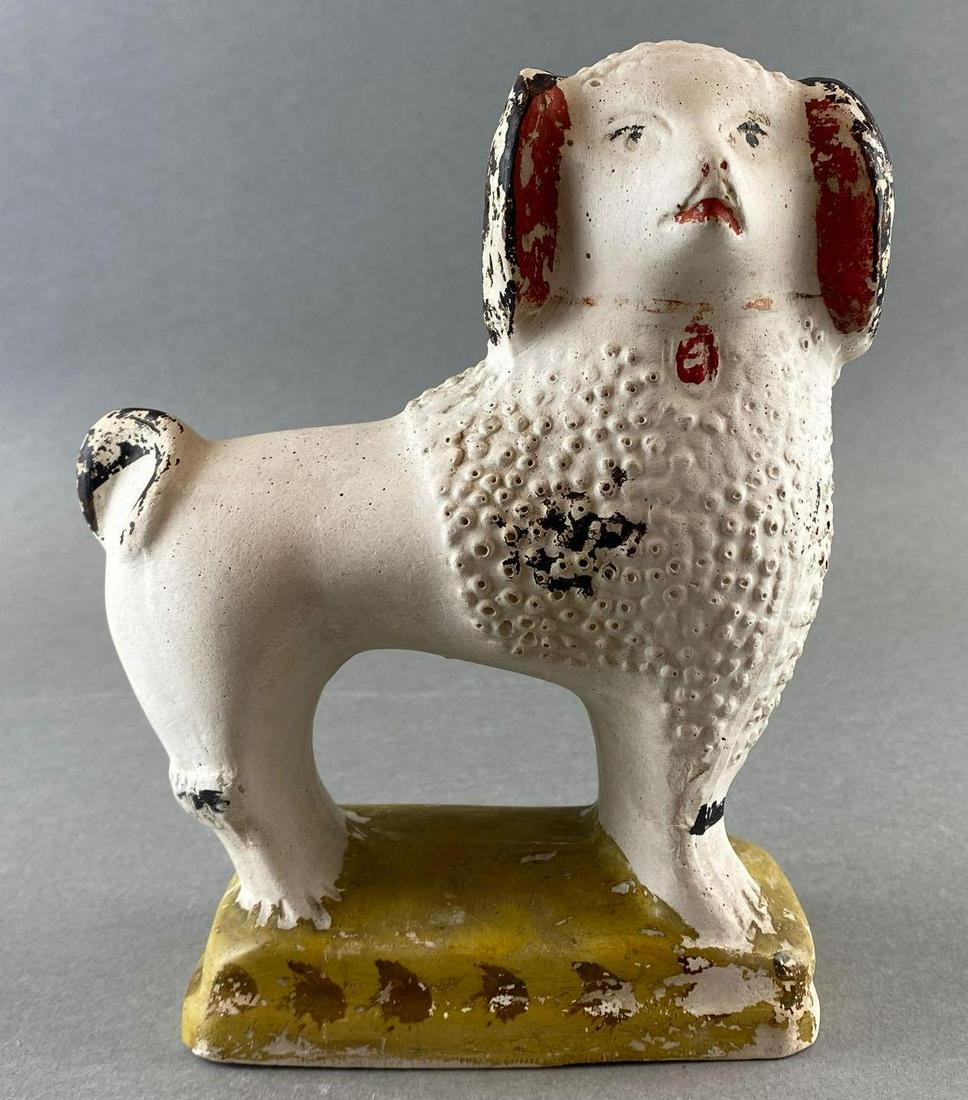 Pennsylvanian Chalkware Dog Figurine (1 of 9)