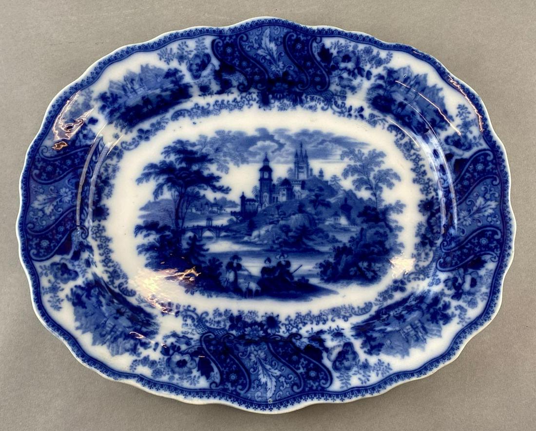 Nonpareil Burgess & Leigh Flow Blue Serving Platter (1 of 4)