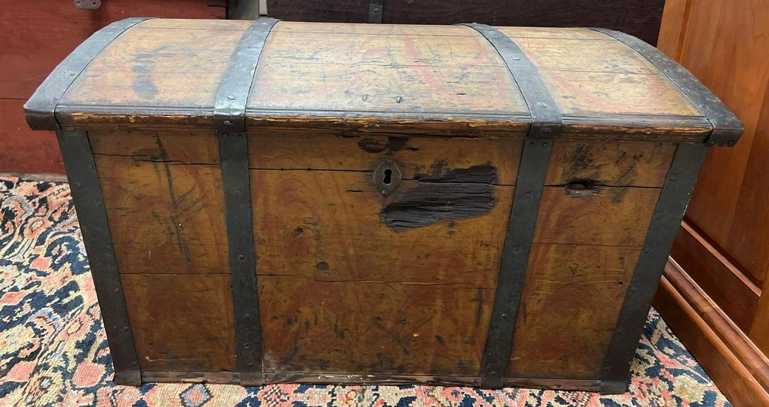 Antique Immigrant Travel Trunk (1 of 7)