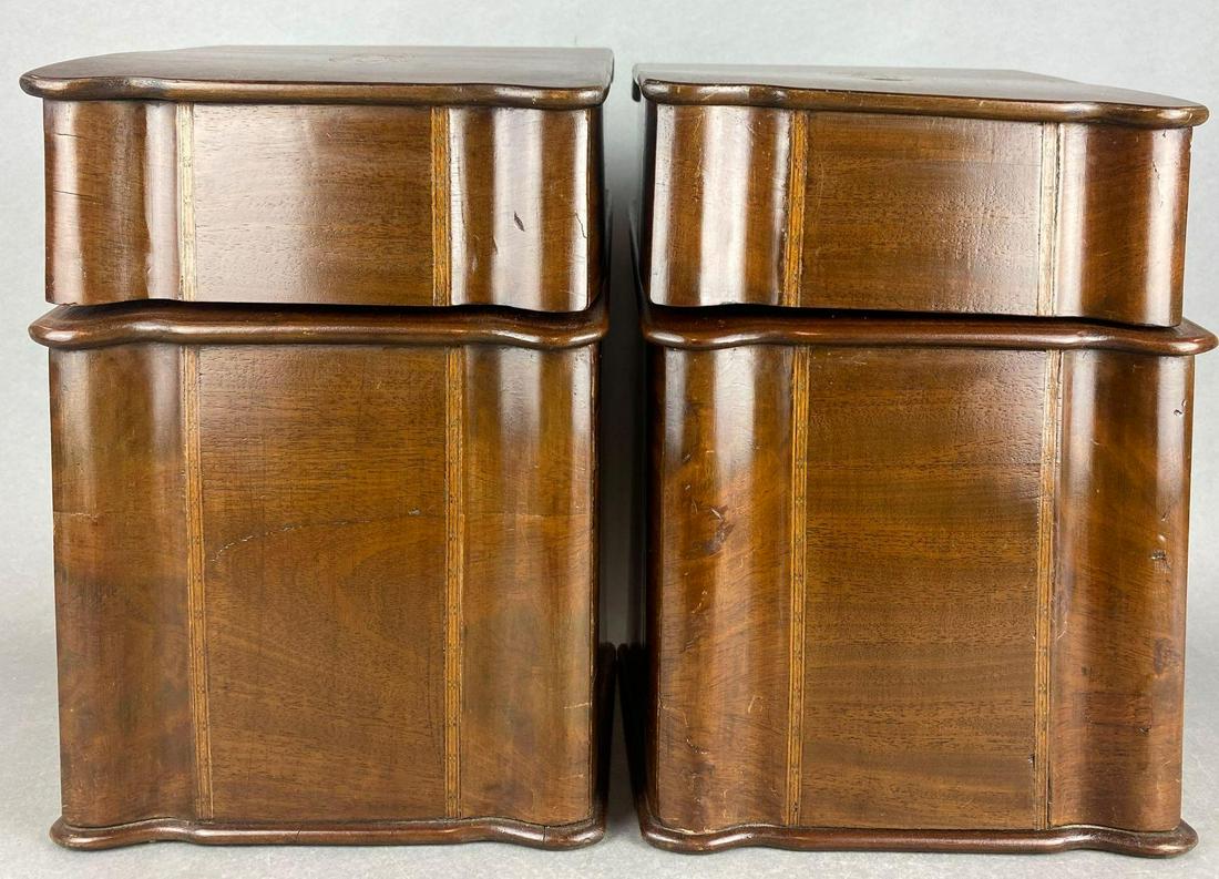 19th Century Pair of Serpentine Front Slant Top Knife (1 of 10)