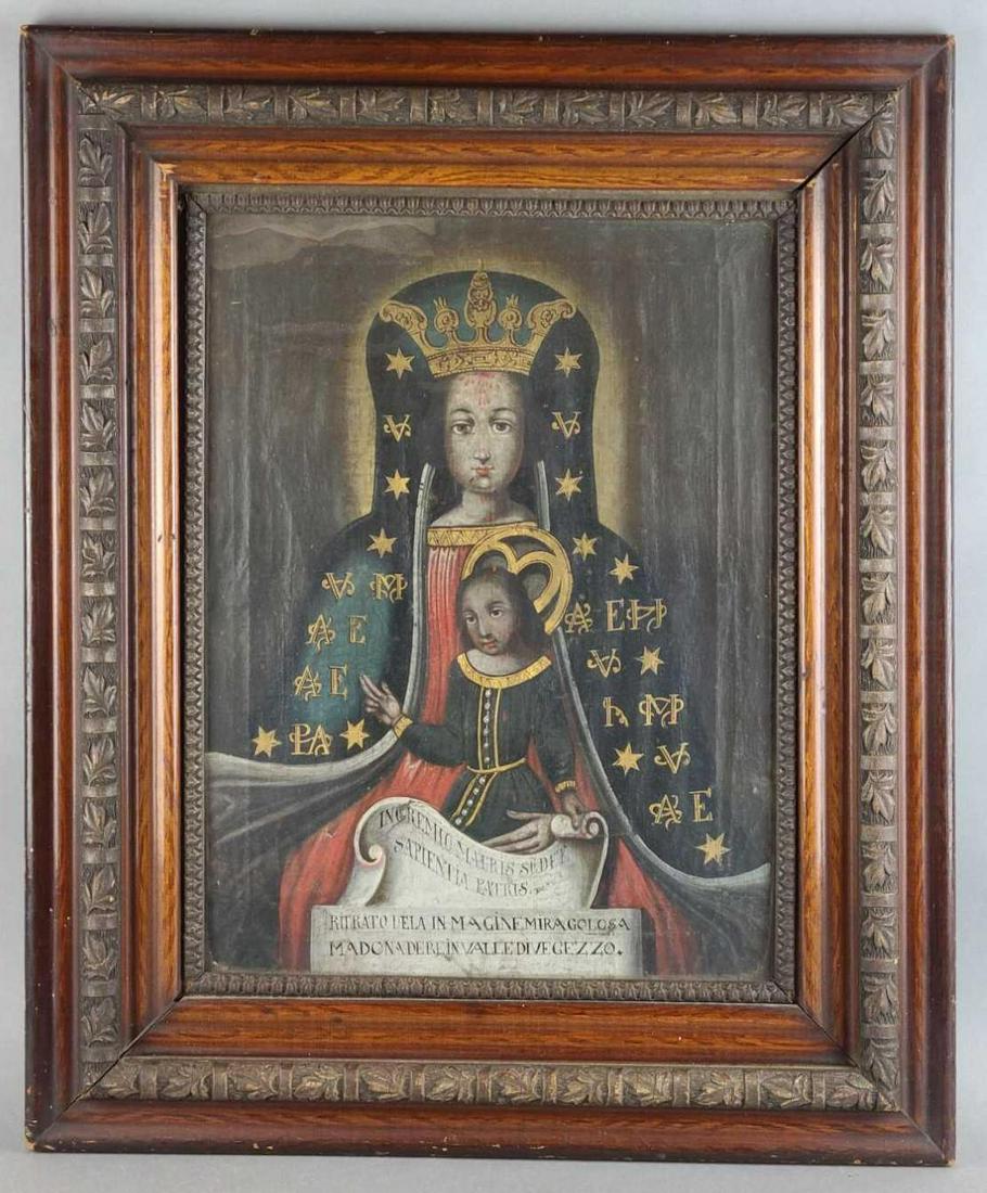 16th Century Madonna of Re Valle Vigezzo Painting on (1 of 6)