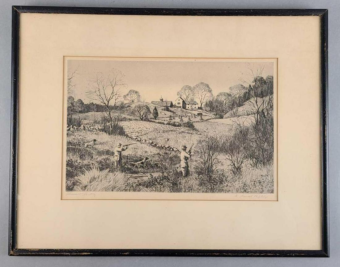 20th Century A L Ripley Pheasant Shooting Etching (1 of 8)