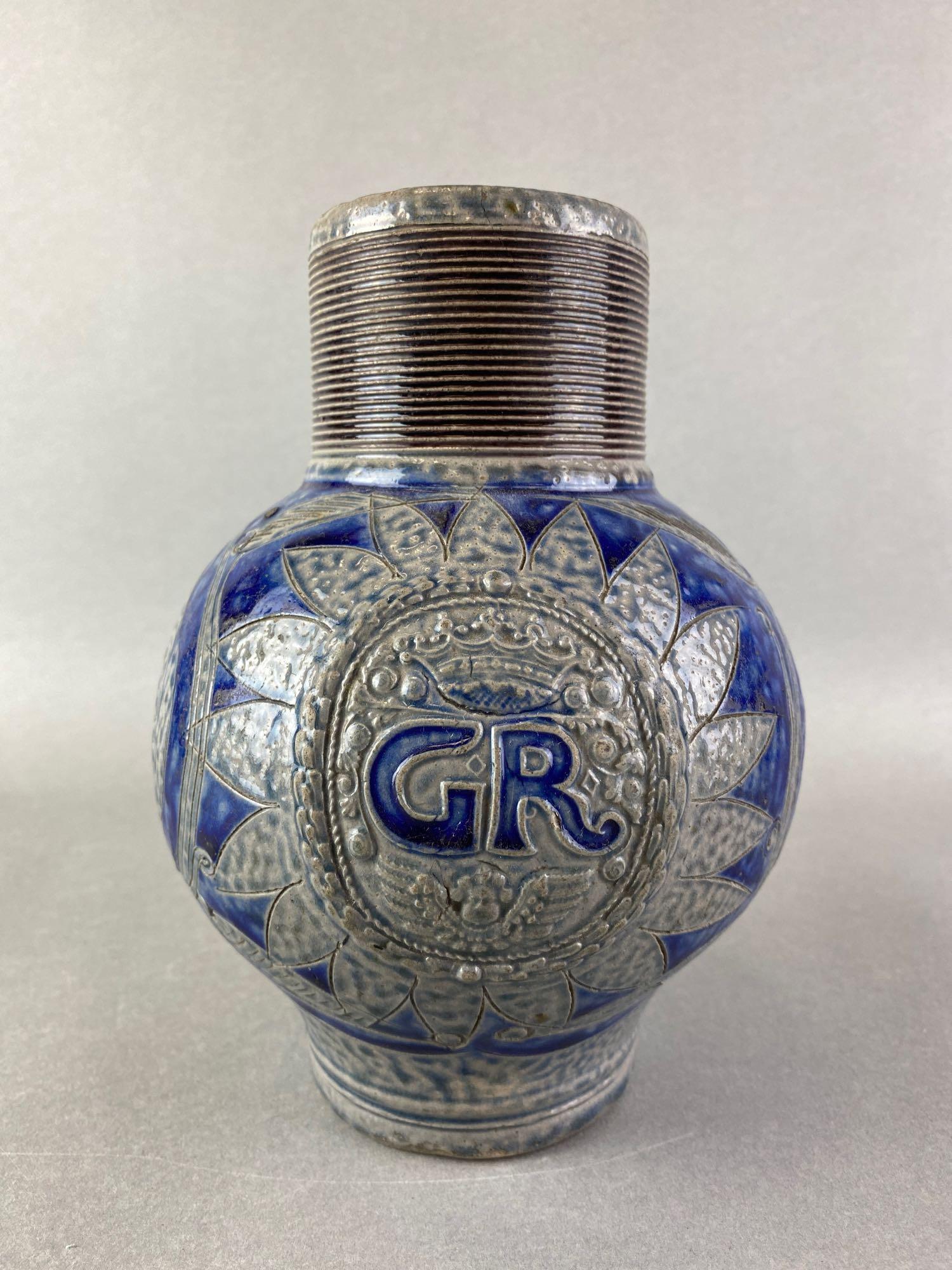 17th-18th Century Westerwald Stoneware Jug (1 of 7)