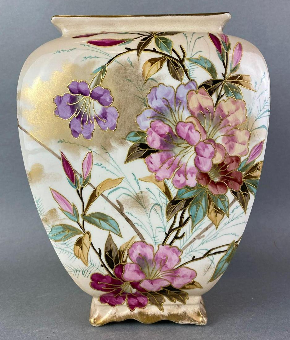 Royal Bonn Porcelain Vase: circa 1800s-1900s, hand painted, no. 198, 11 inches tall