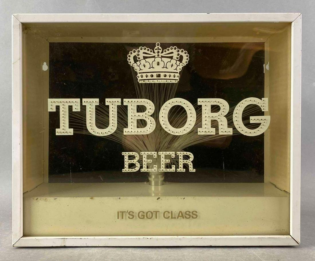 Vintage Tuborg Beer Fiber Optic Motion Advertising Beer (1 of 3)