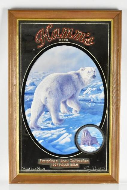 Hamms American Bear Collection 1993 Polar Bear Beer: 15 x 24 inches