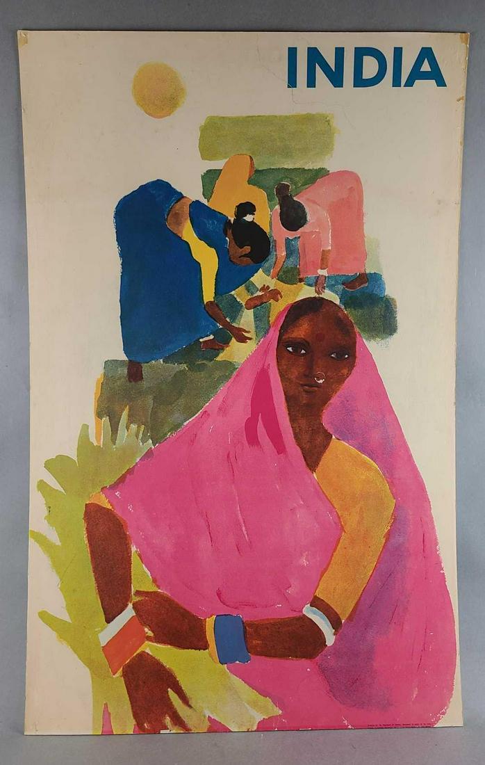 Vintage India Travel Poster (1 of 4)