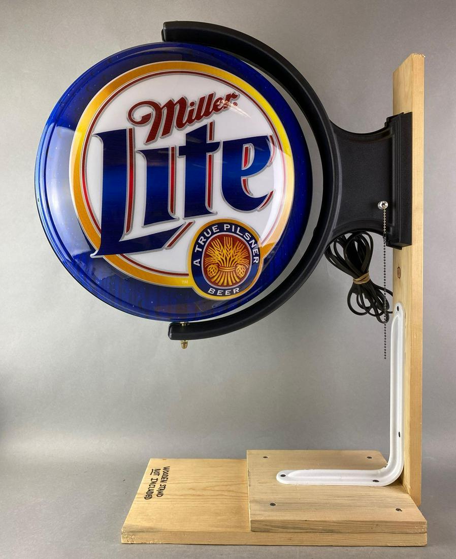 Miller Lite Double Sided Rotating Advertising Tavern (1 of 3)