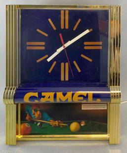 PLAYER'S CIGARETTE PLASTIC BATTERY OP. CLOCK