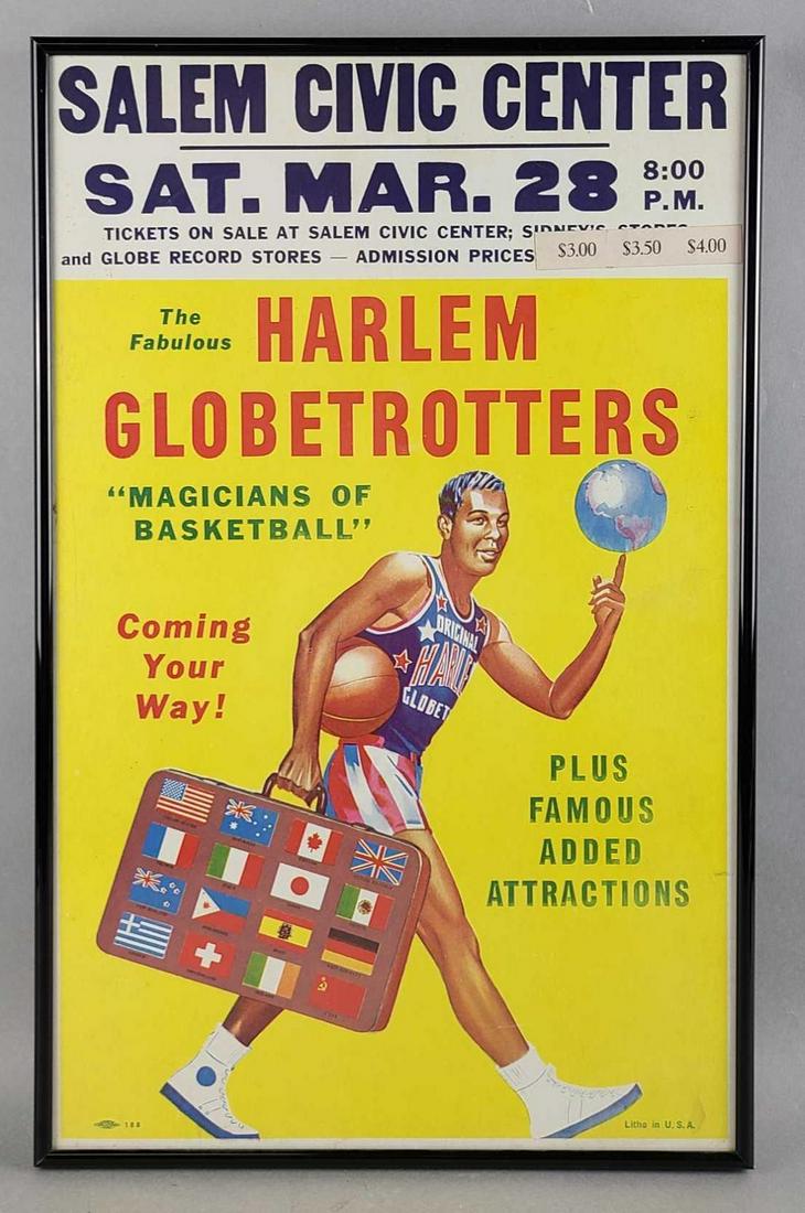 Vintage Harlem Globetrotters Advertising Poster (1 of 4)