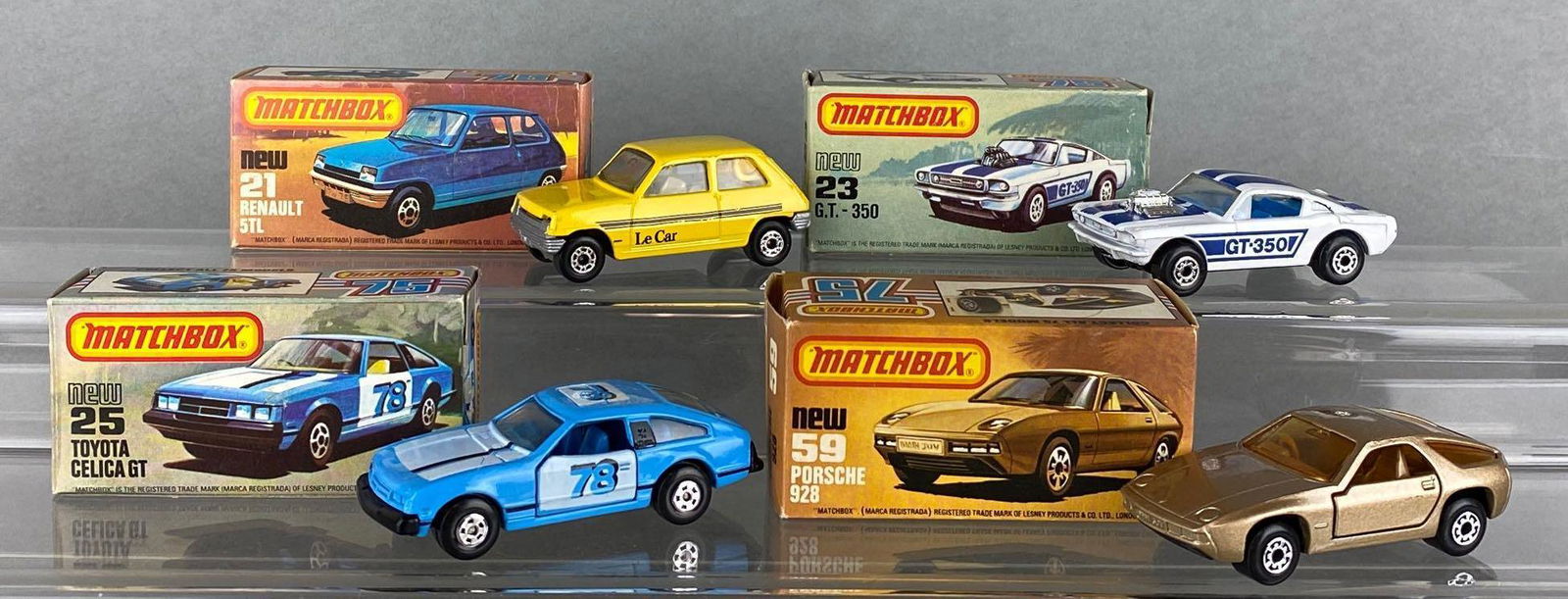 Group of 4 Matchbox Superfast die-cast vehicles (1 of 6)