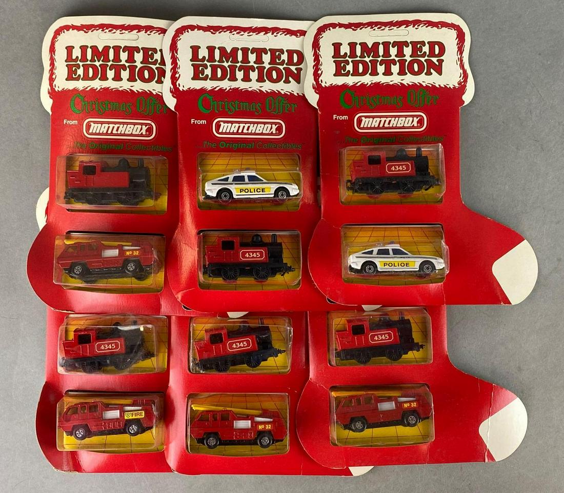 Group of 4 Matchbox Christmas Offer Stocking 2-packs: Die-cast vehicles in original packaging. A Lesney Product