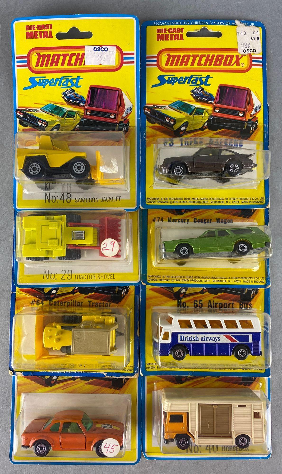 Group of 8 Matchbox Superfast die-cast vehicles (1 of 3)