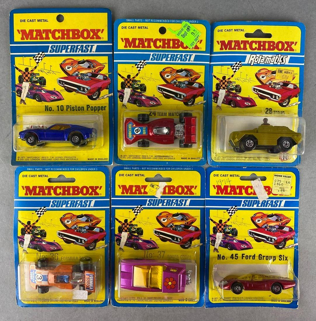 Group of 6 Matchbox Superfast die-cast vehicles (1 of 4)