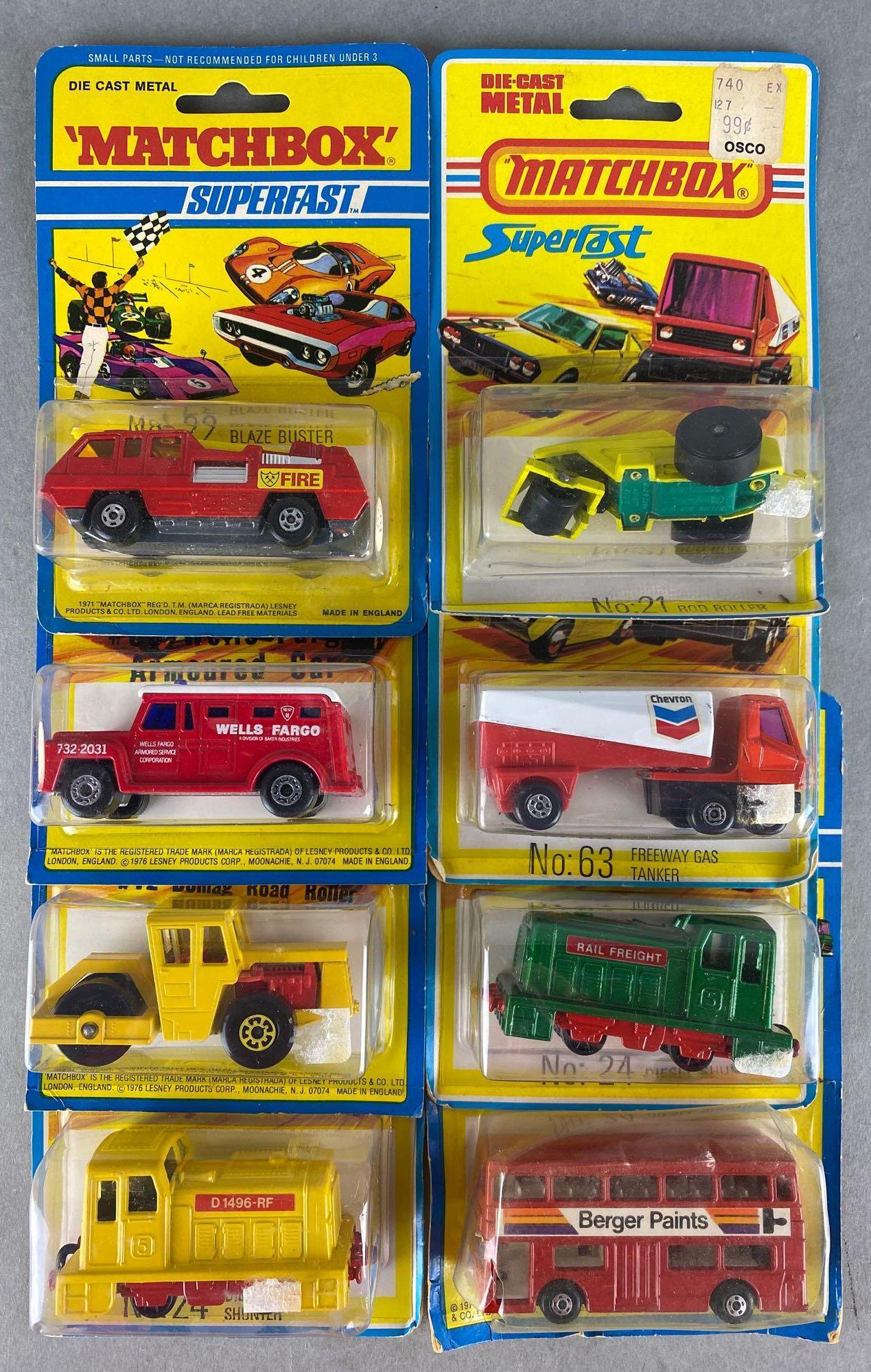Group of 8 Matchbox Superfast die-cast vehicles (1 of 4)
