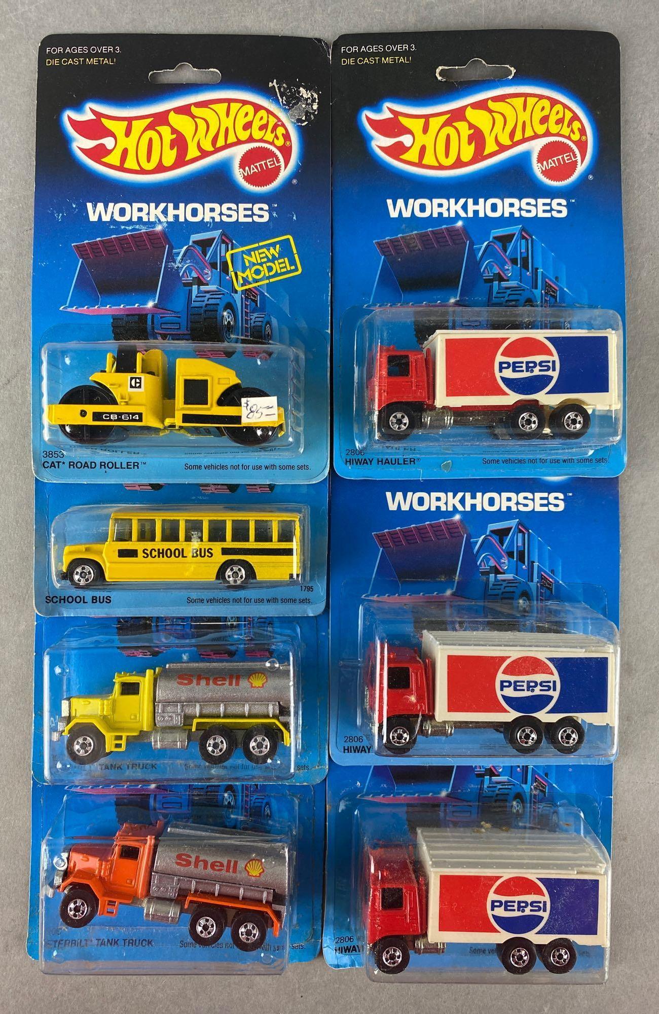 Group of 7 Hot Wheels Workhorses die-cast vehicles (1 of 4)