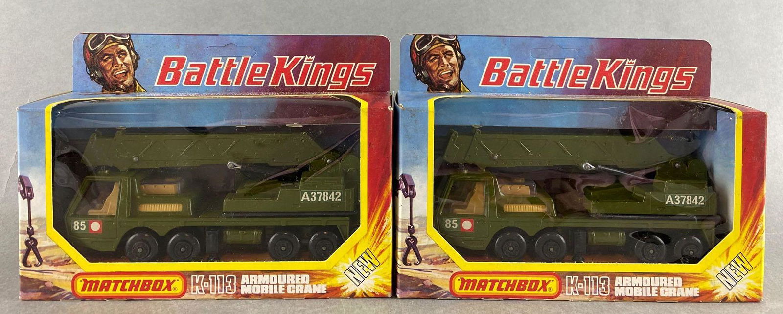 Group 2 Matchbox Battle Kings No. K-113 Armoured Mobile Crane (1 of 5)