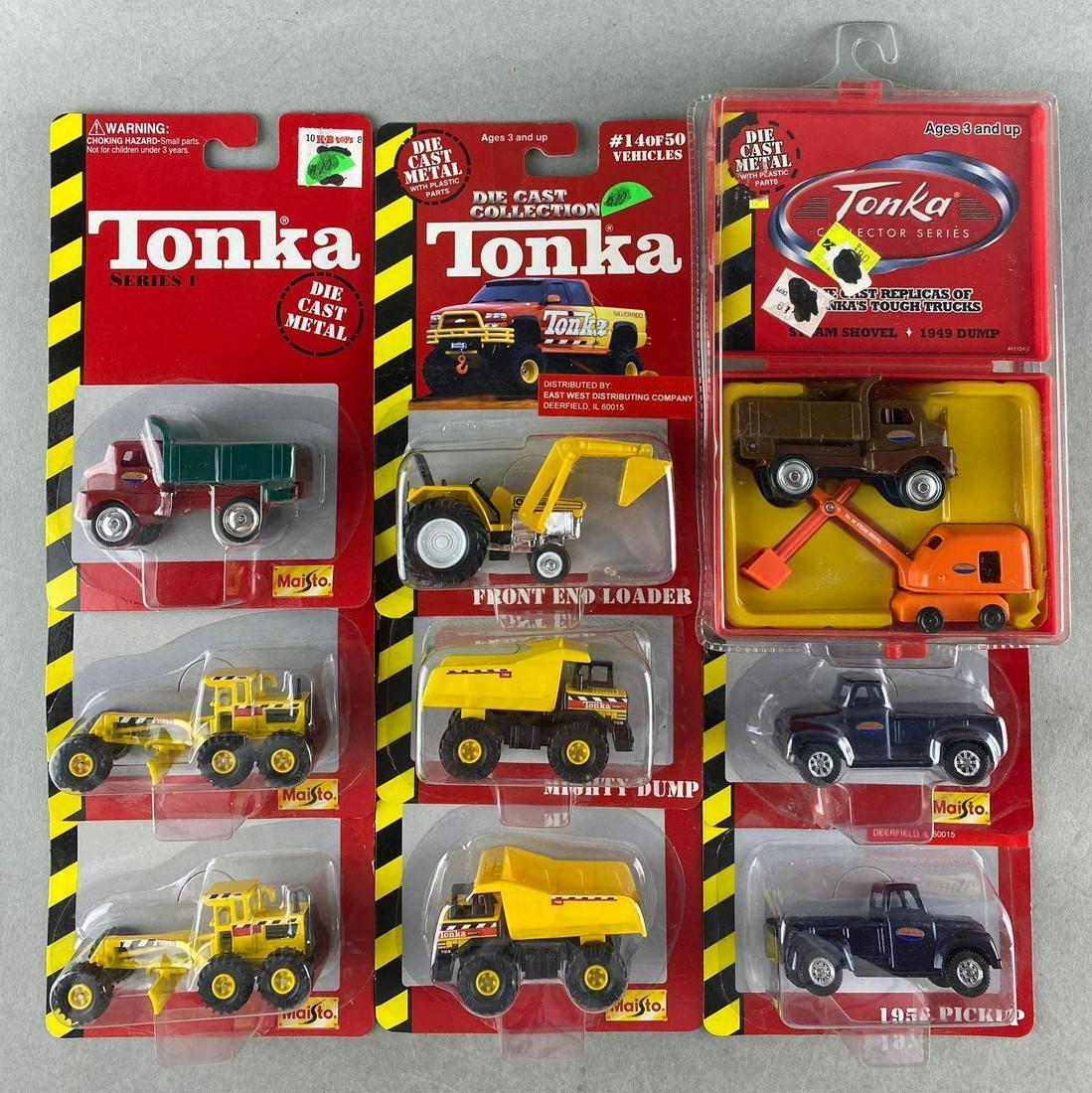 Group of 9 Maisto Tonka die-cast vehicles (1 of 5)