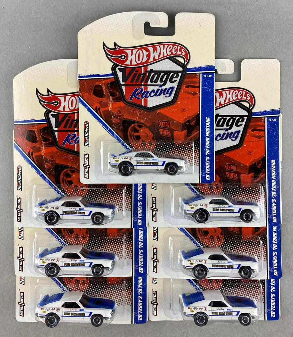Group of 7 Hot Wheels Vintage Racing die-cast vehicles (1 of 3)