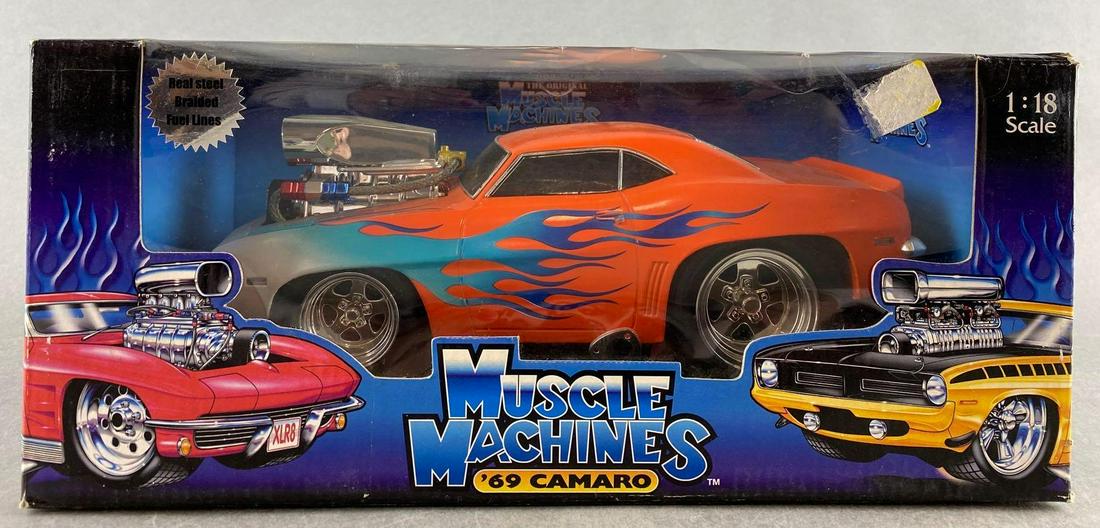 Funline Muscle Machines 69 Camaro: 1/18 scale die-cast vehicle, new in original packaging