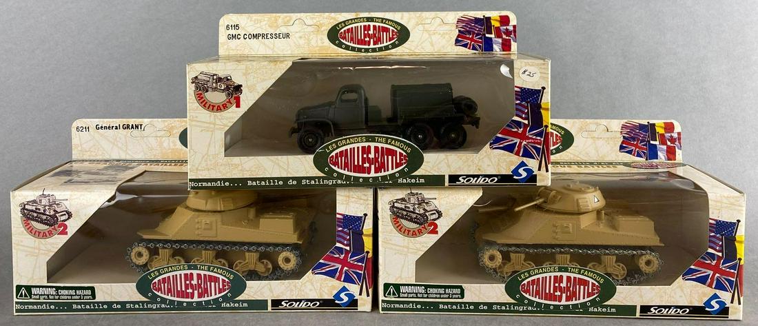 Group of 3 Solido The Famous Battles die-cast vehicles (1 of 4)