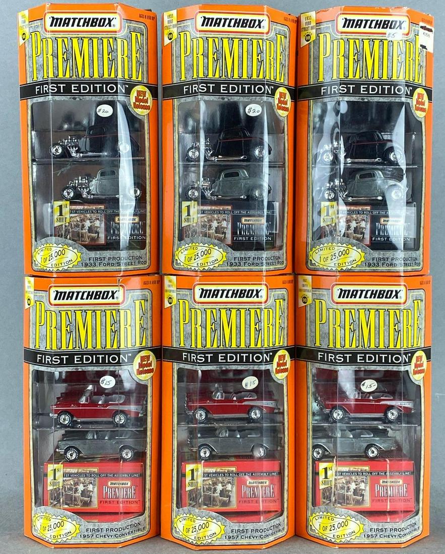 Group of 6 Matchbox Premiere First Edition die-cast vehicle sets (1 of 4)