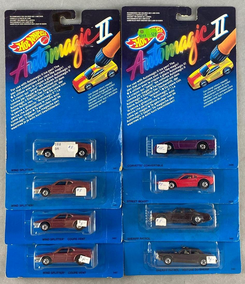 Group of 8 Hot Wheels Automagic II die-cast vehicles (1 of 4)
