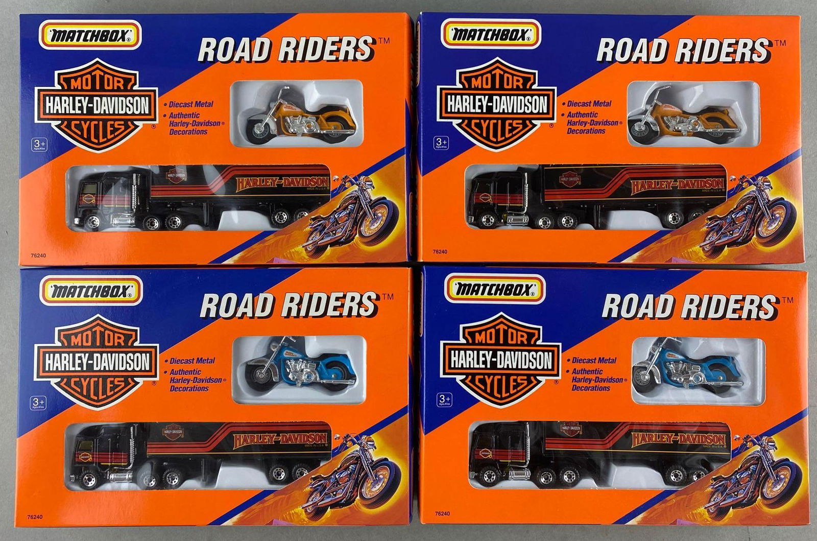 Group of 4 Matchbox Harley-Davidson Road Riders sets (1 of 3)