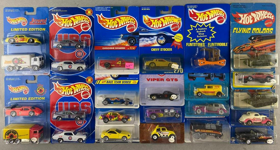 Group of 21 assorted Hot Wheels die-cast vehicles, sets (1 of 4)