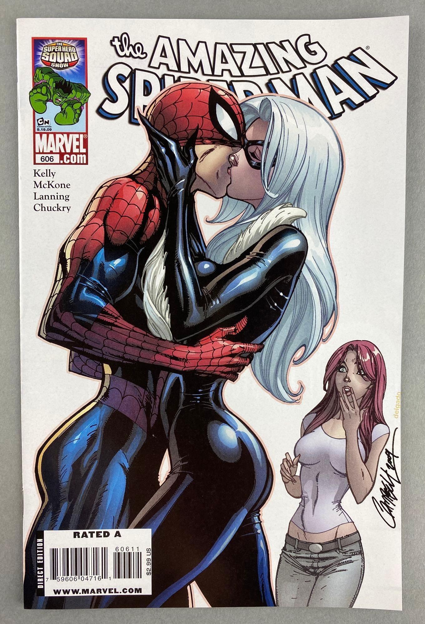 Marvel Comics The Amazing Spider-Man No. 606: J. Scott Campbell cover. November 2009, Modern Age, $2.99, bagged and boarded
