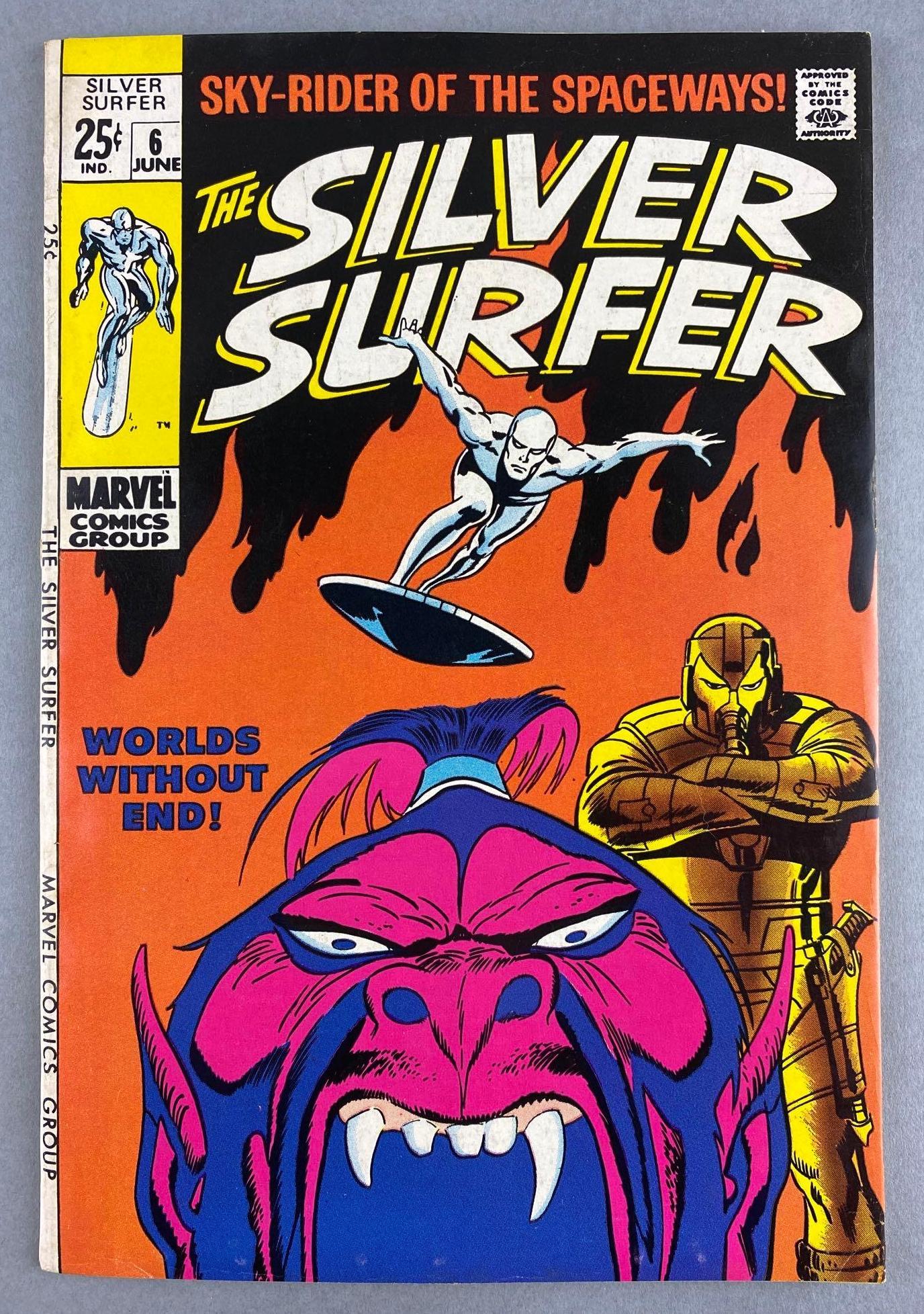 Marvel Comics The Silver Surfer No. 6: June 1969, Silver Age, $.25, bagged and boarded