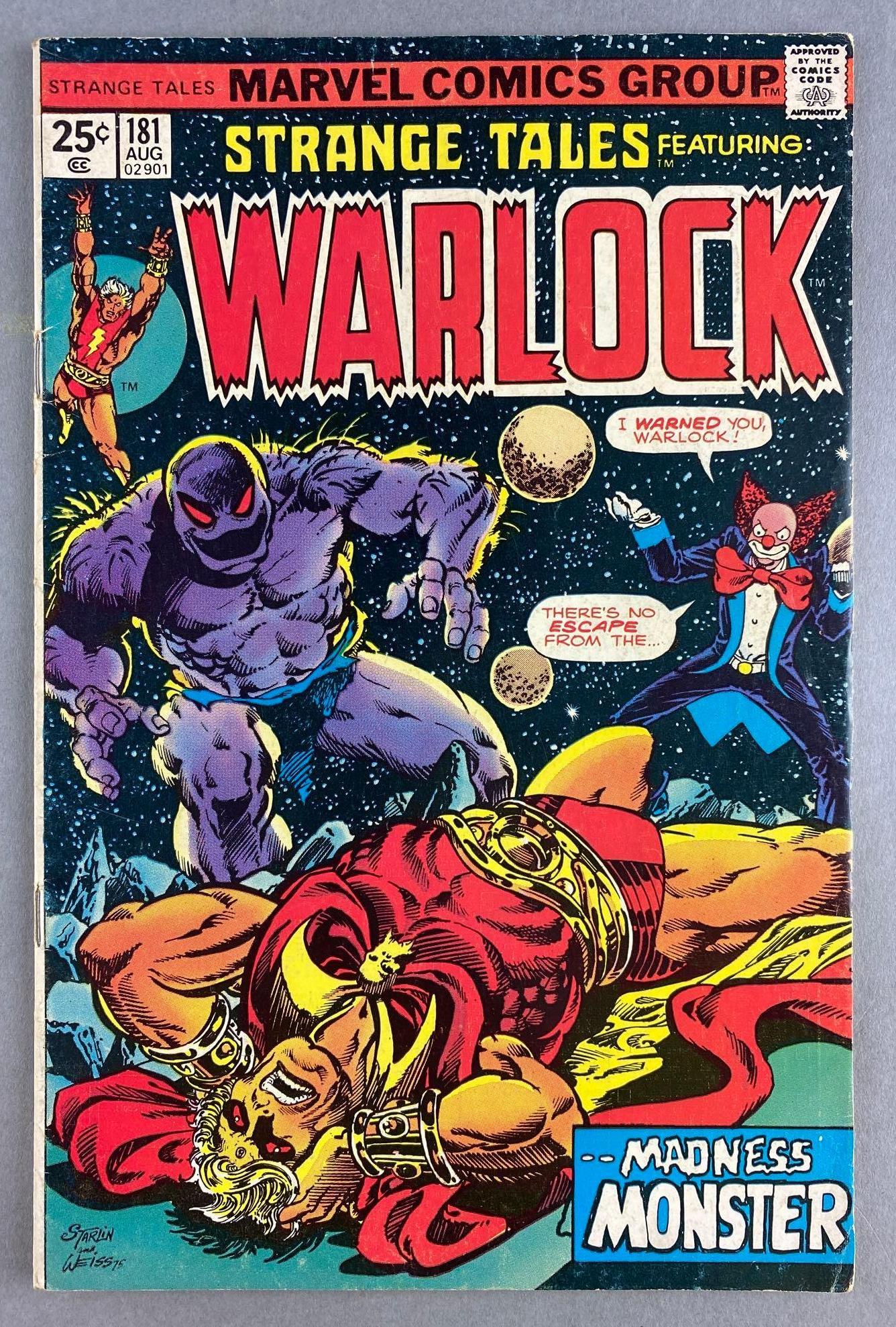 Marvel Comics Strange Tales No. 181: 1st Full Gamora, Adam Warlock. August 1975, Bronze Age, $.25, bagged and boarded