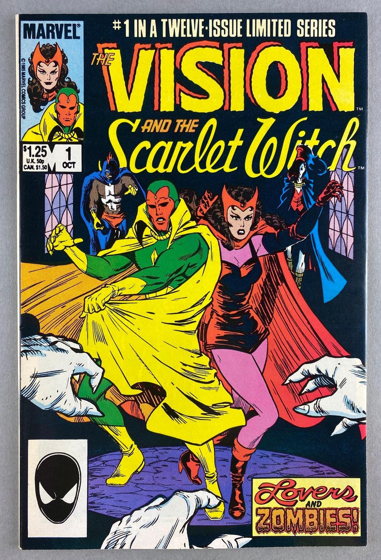 Marvel Comics The Vision and the Scarlet Witch No. 1: October 1985, Bronze Age, $1.25, bagged and boarded