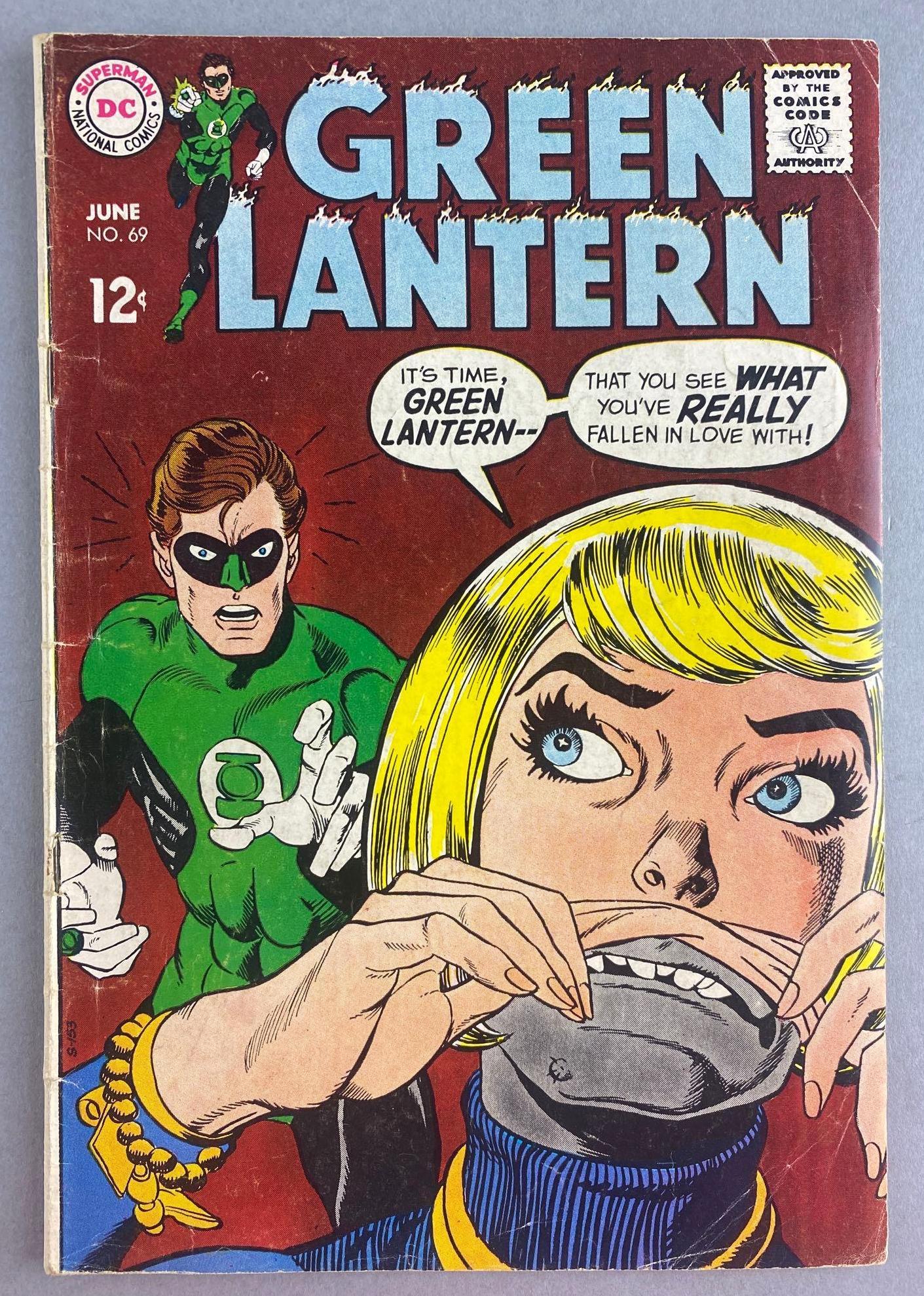 DC Comics Green Lantern No. 69: June 1969, Silver Age, $.12, bagged and boarded