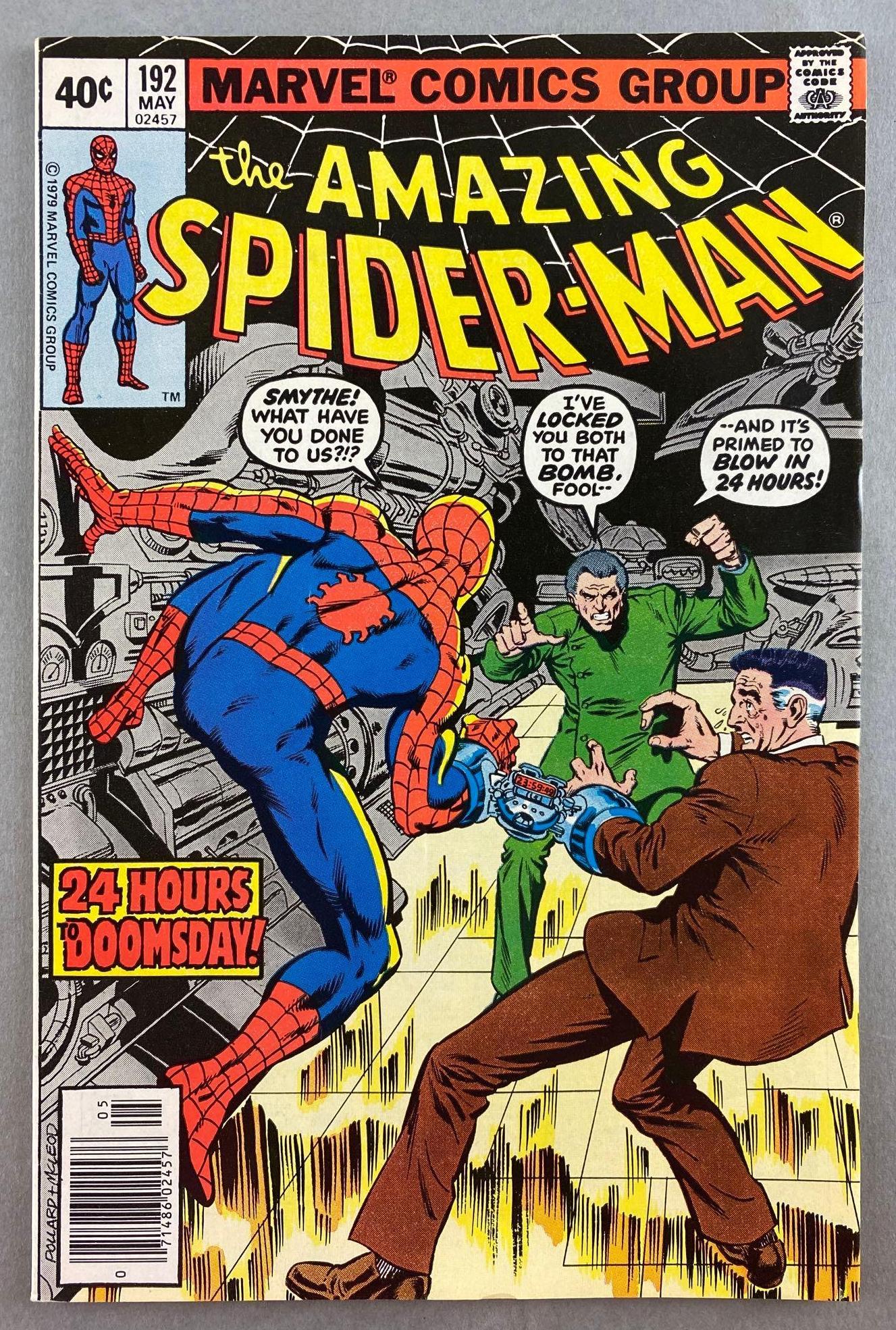 Marvel Comics The Amazing Spider-Man No. 192: Newstand Edition, Bondage Cover, May 1979, Bronze Age, $.40, bagged and boarded