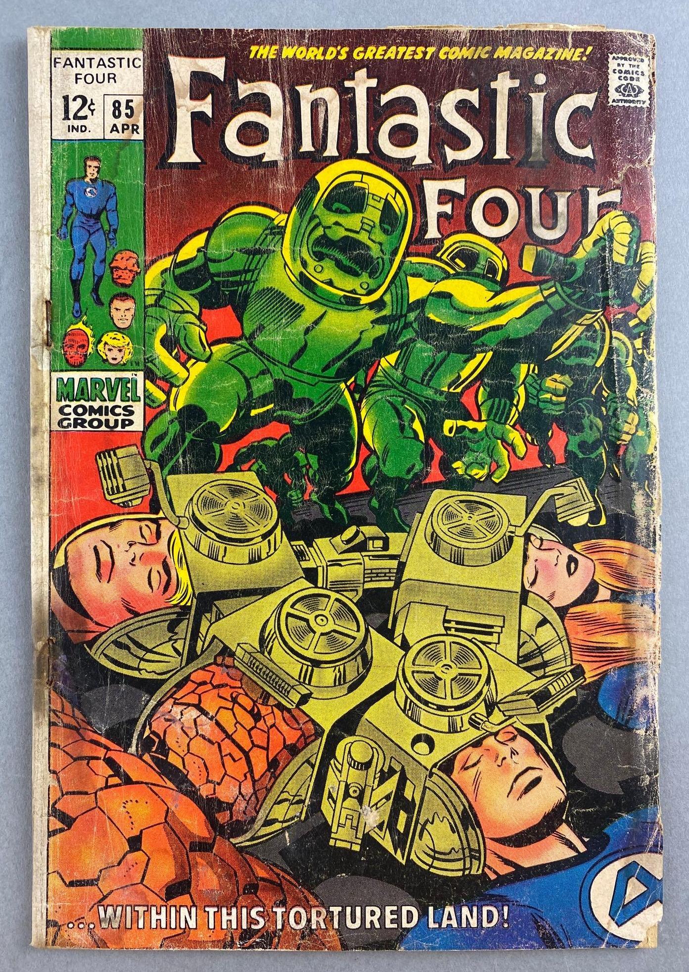 Marvel Comics Fantastic Four No. 85: Doctor Doom Appearance. April 1969, Silver Age, $.12, bagged and boarded