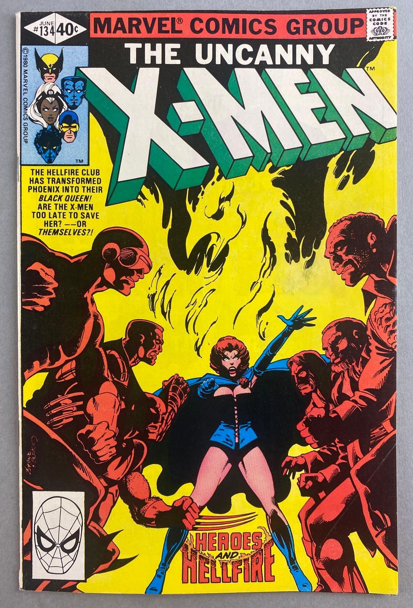 Marvel Comics X-Men No. 134: Phoenix (Jean Grey) Becomes Dark Phoenix. June 1980, Bronze Age, $.40, bagged and boarded
