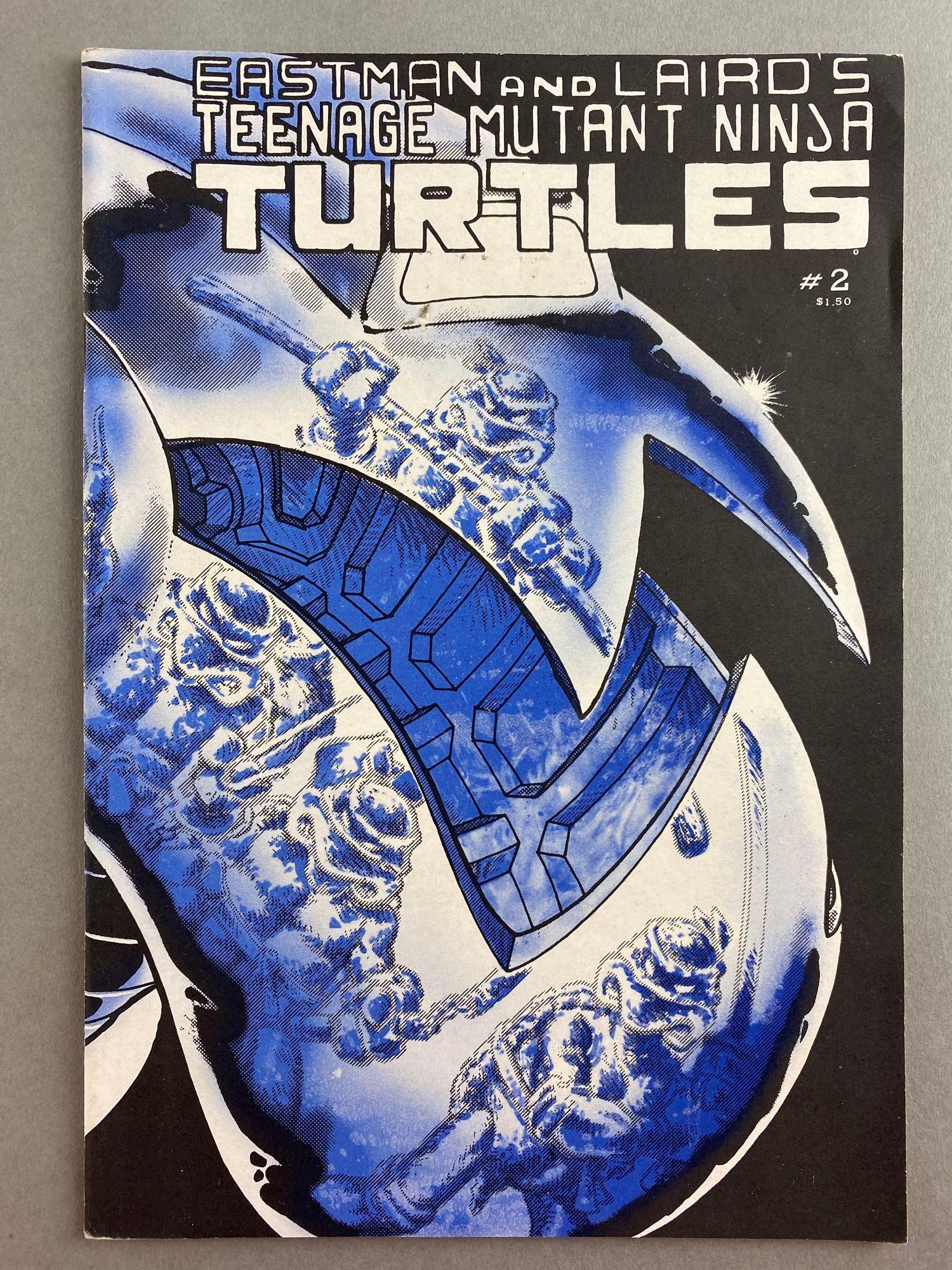 The Mirage Group Teenage Mutant Ninja Turtles No. 2: 1st Appearance of April O'Neil. Kevin Eastman and Peter Laird, Volume 1, No. 2, October 1984, Bronze Age, $1.50, bagged and boarded
