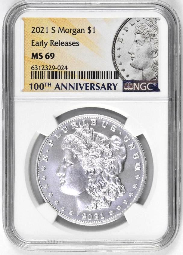 2021 San Francisco  Morgan Commemorative Silver Dollar (NGC) MS69 (1 of 2)