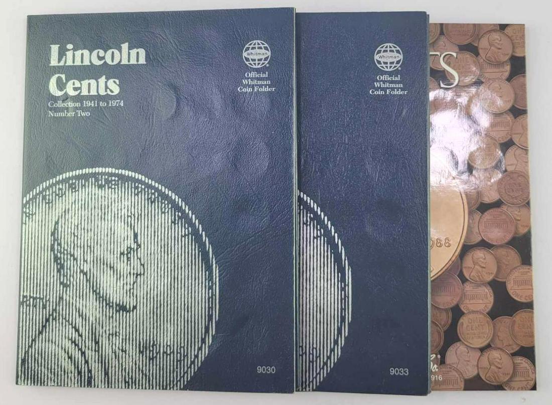 Group of (188) Lincoln Cents in three Whitman Folders 1941-2019 (1 of 8)