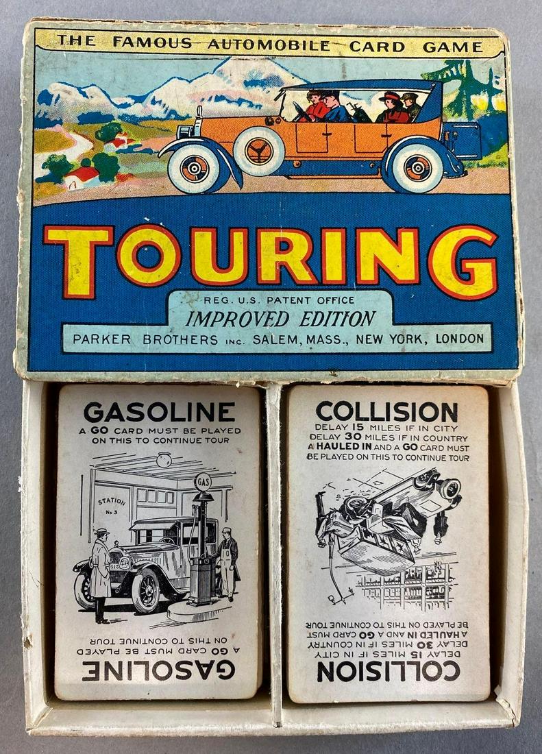 Parker Bros Touring Card Game: The lid and base is broken. Includes 99 cards.