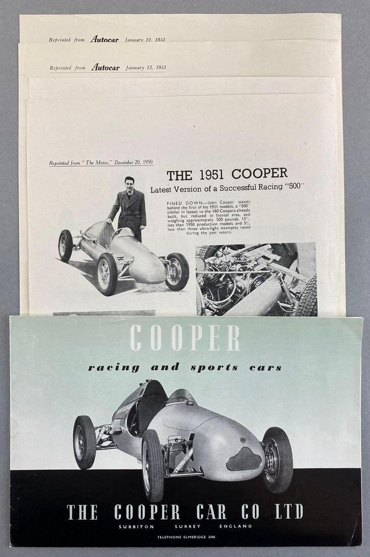 Group of 5 Cooper Automobile Ephemera (1 of 3)
