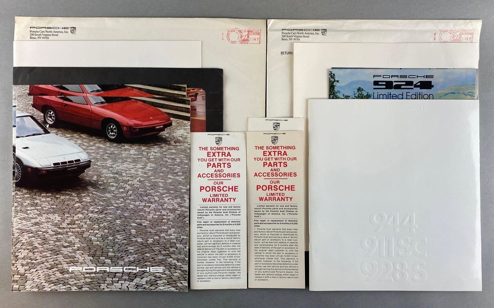 Group of Porsche Automobile Ephemera: Includes some duplicates.