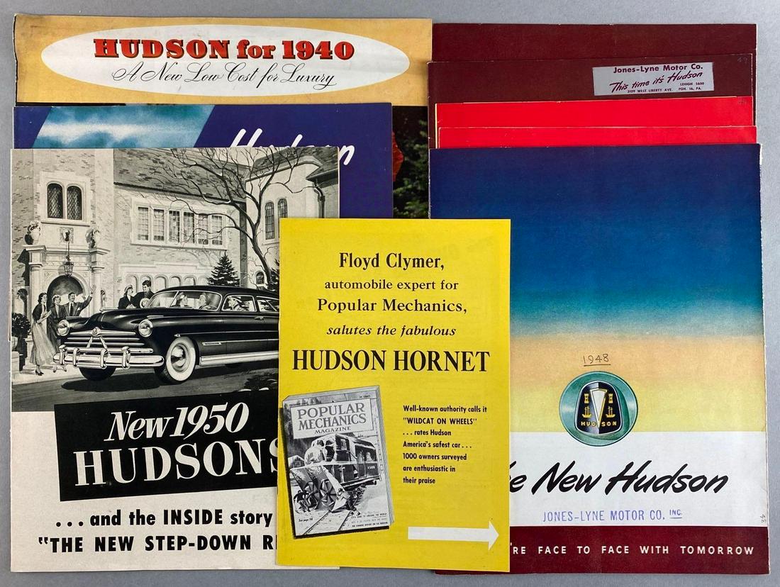 Group of 8 1940s-50s Hudson Brochures (1 of 3)