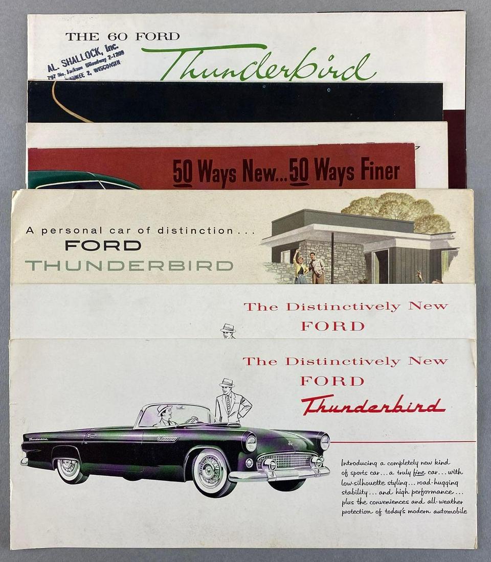 Group of 1950s-60s Ford Thunderbird Brochures (1 of 6)