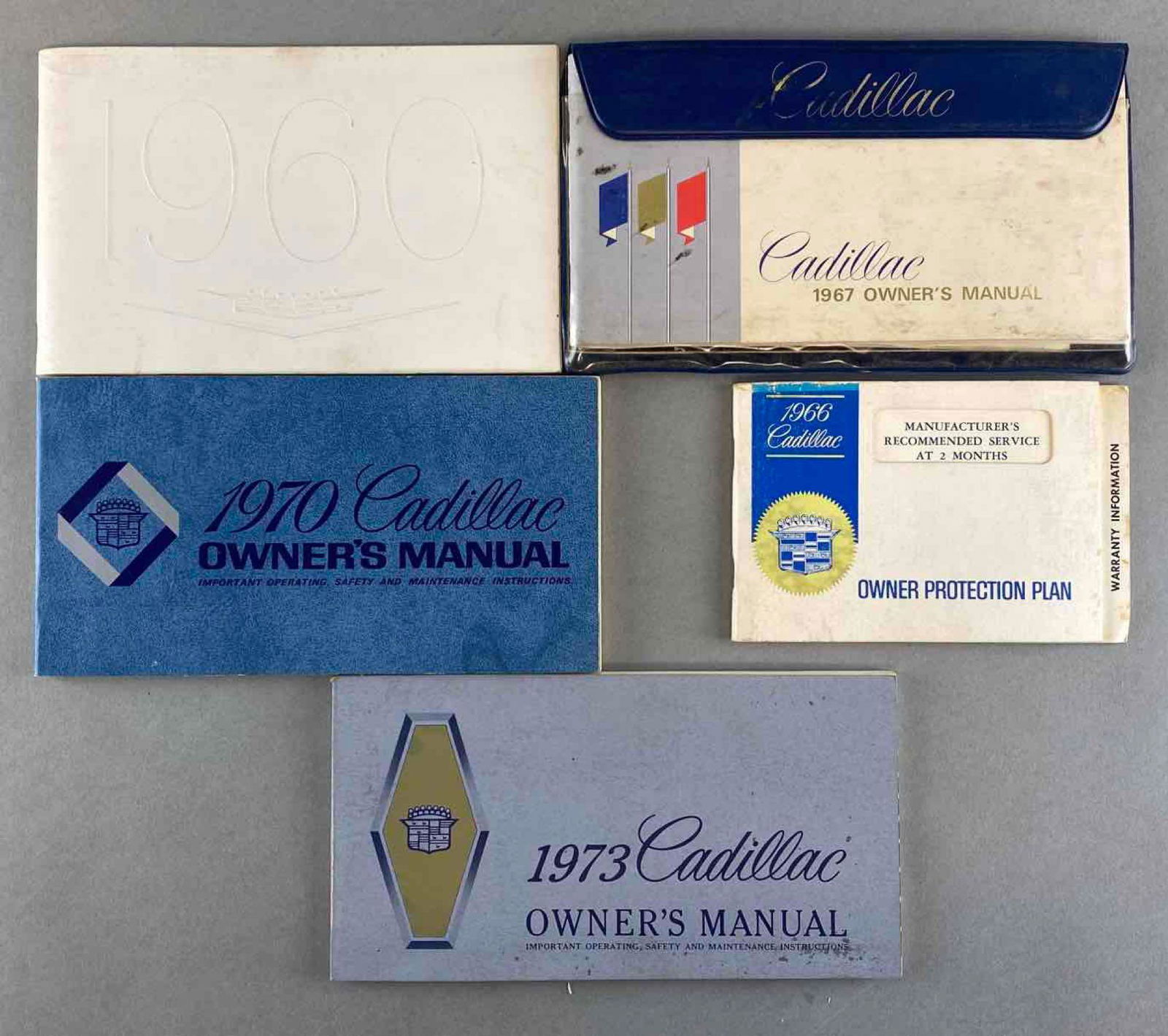 Group of 5 1960s-70e Cadillac Owners Manuals (1 of 2)