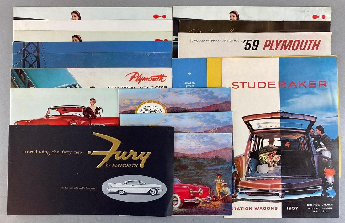 Group of 16 1950s-60s Automobile Brochures (1 of 5)